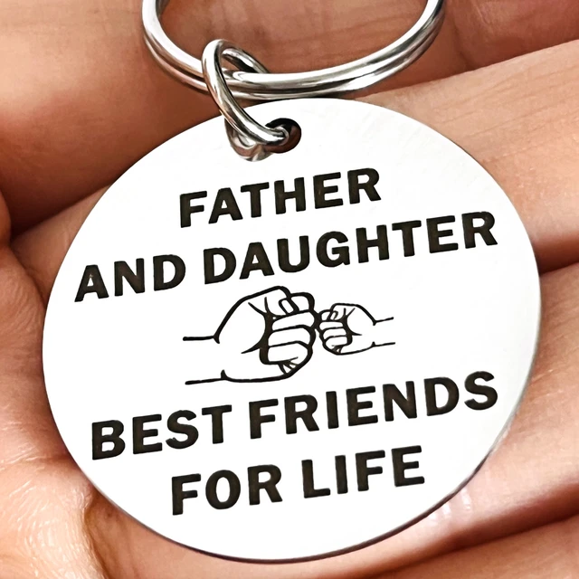 SKYCARPER Mother Day Keychain,Mom Birthday Gifts from Daughter Keychain-As My Mom and Best Friend,Love Always, Adult Unisex, Stainless