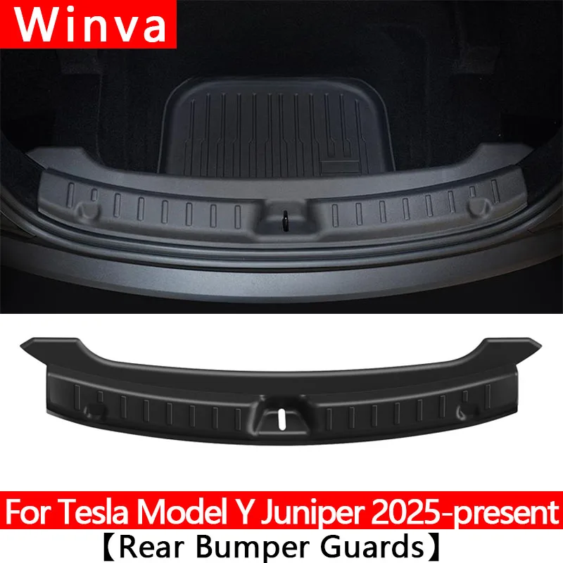 For Tesla Model Y Juniper 2025 Trunk Guards TPE Rear Trunk Door Sill Protector C