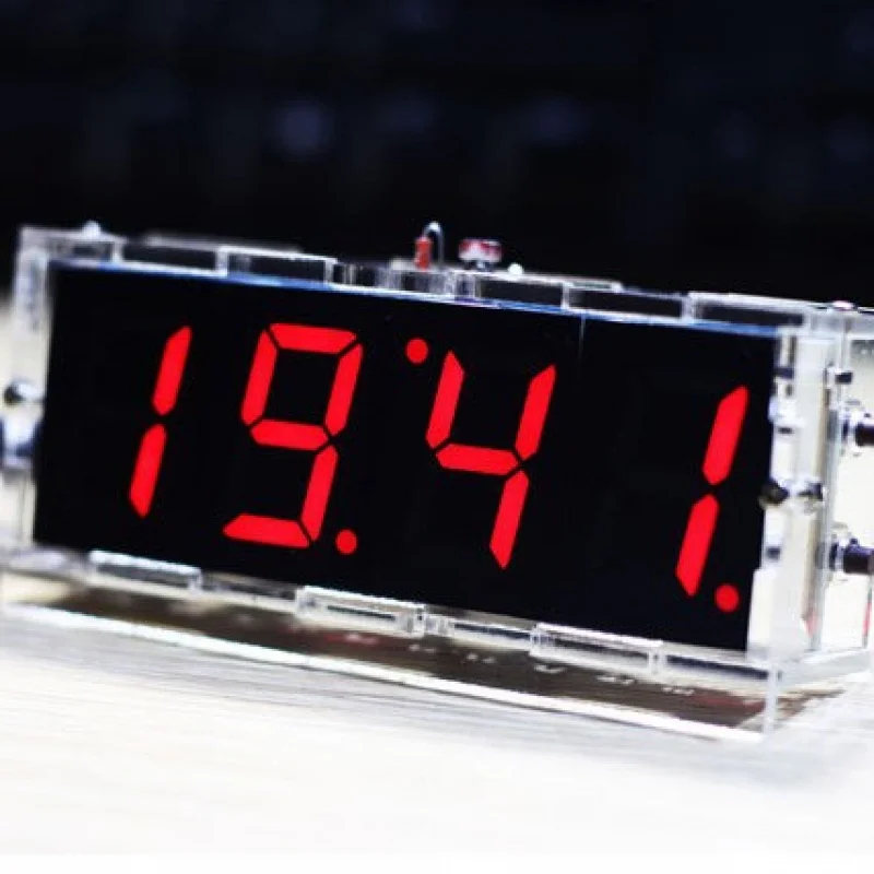 Advanced LED Display Digital Clock Kit with Microcontroller