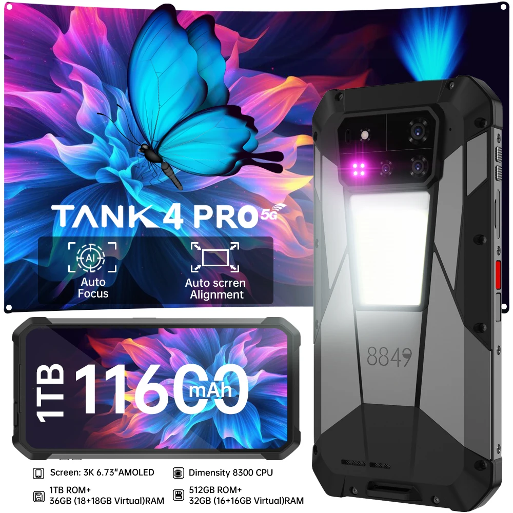 Unihertz TANK4 PRO 18GB 1TB上位版 Unihertz Tank 4 Pro 6.73
