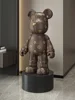Living Room TV Cabinet Home Decoration High-end Doll Decorations, 77cm Cream Style High Violence Bear Floor Ornaments 2