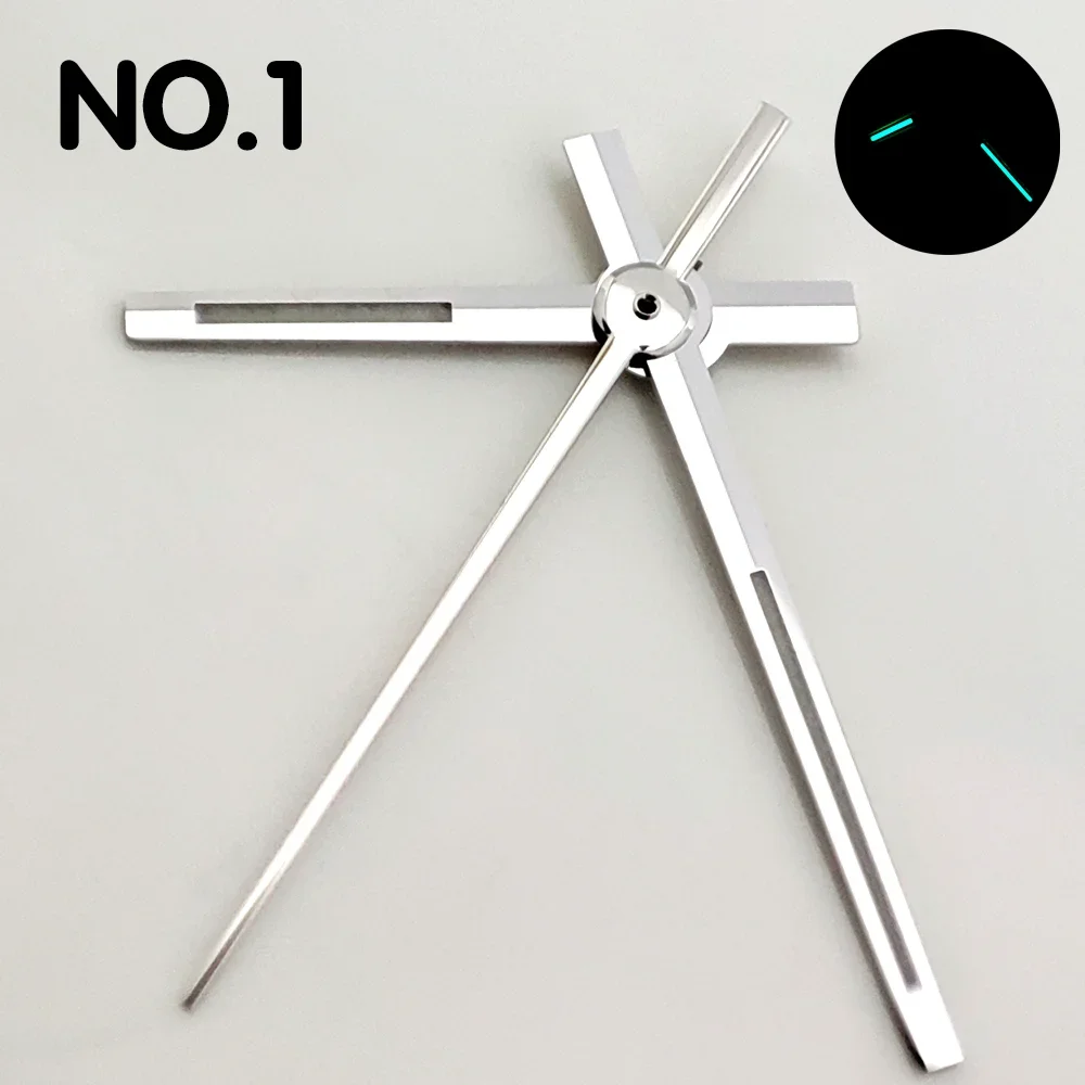Modified Watch Hands Green Luminous Logbook Needle Silver Gold Rose Accessories for Miyota 8285 Movement Parts watch accessories