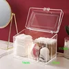 Dustproof Plastic Makeup Organizer Bathroom Cotton Pads/Swab/Beauty Blender Storage Box Lid Lipstick/Nail Polish Organizer 2