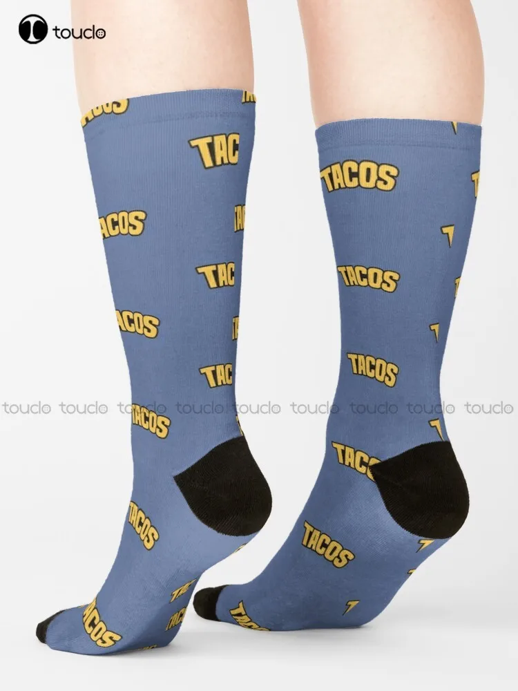 

Yamaguchi'S Tacos Shirt Design Socks Purple Socks Personalized Custom 360° Digital Print Gift Harajuku Street Skateboard Socks