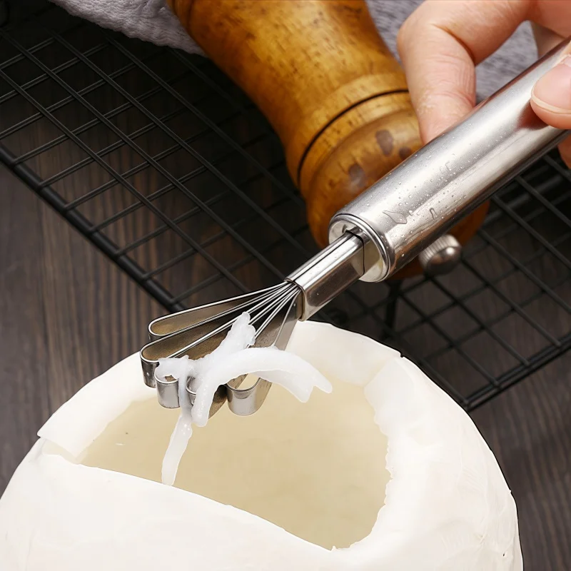 Coconut meat scraper stainless steel coconut planer coconut meat planer edible coconut meat products fish scale planer