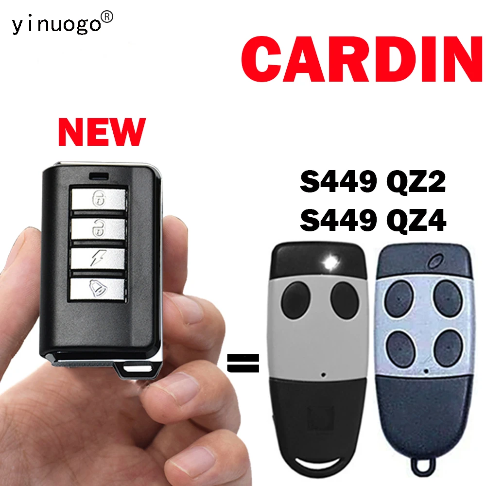 Remmote Control CARDIN S449 QZ4 QZ2 433.92mhz Rolling Code 4 Buttons Garage Door Remote Control Gate Opener Transmitter Key