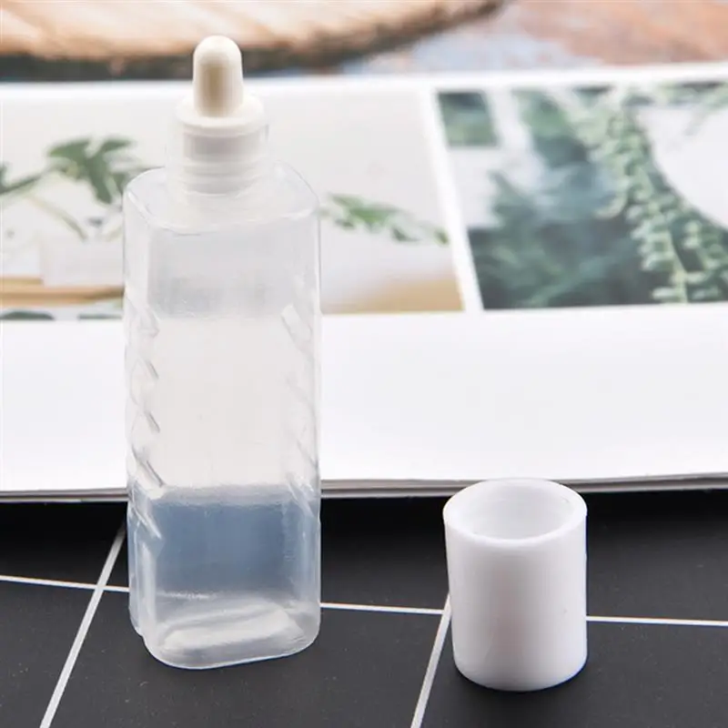 20 Pcs Empty Contact Lens Solution Small Squeeze Solution Container Refillable Bottles Travel Bottle Care Accessories