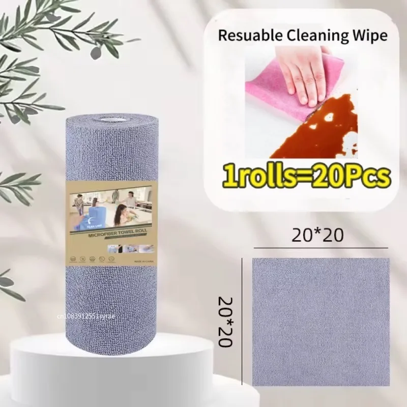 Rotolo Panni In Microfibra Per Pulizia – Strappo Per Schermi E Superfici, 25,4x25,4 Cm, Riutilizzabile