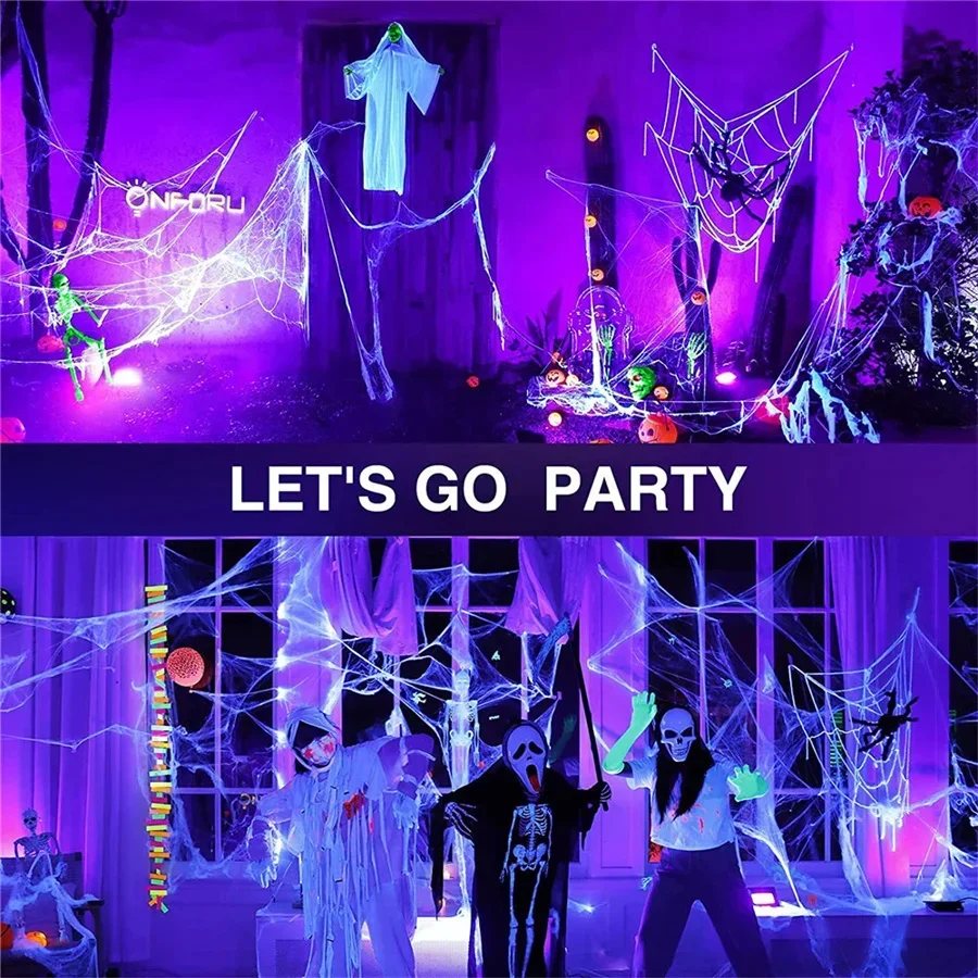 100W 300W LED UV Black Light Flood Light with Plug IP65 Waterproof Neon Glow Ultraviolet Lamps For Bar Nightclub Party Halloween