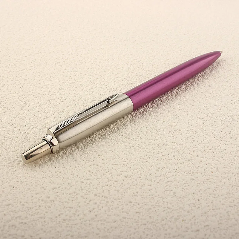 Ballpoint pen Metal Ballpoint Pens Automatic Ball Pen G2 Refill Blue Ink for School Office Stationery Supplies Writing 0.7mm 1Pcs