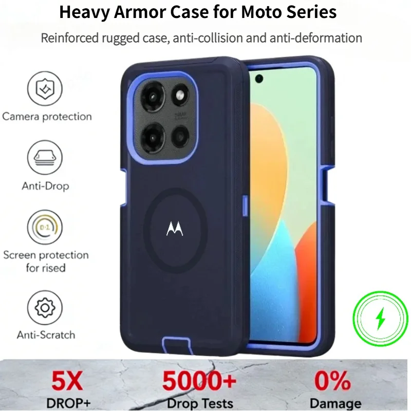 Premium Rugged Dual-Layer Shockproof Case with Enhanced Protection