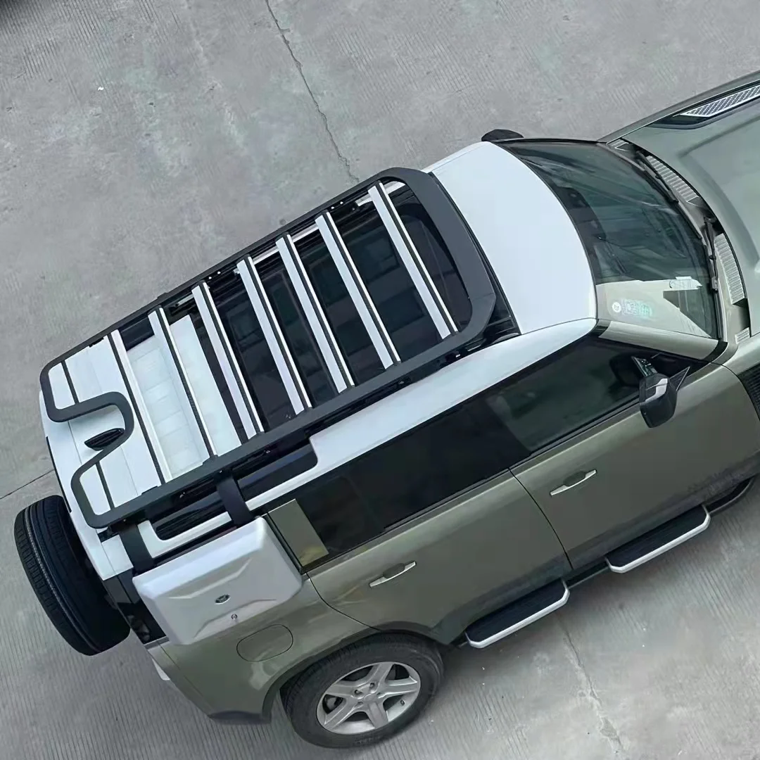 

MX New 4X4 Cargo Carriers Car Roof Luggage Rack Platform Roof Racks for Land Rover Defender 110 90