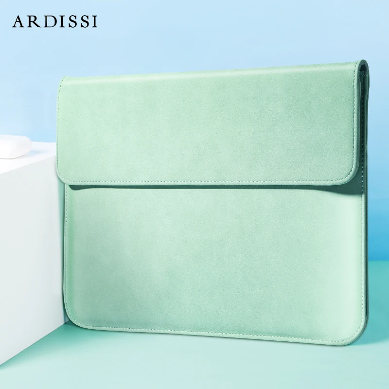 Ardissi-pu Bolsa de Couro para Macbook Mac Book Ipad Air m2 m1 13 14 15 16 Pro 12 Polegada Capa Bolsa Pasta - Imagem 6