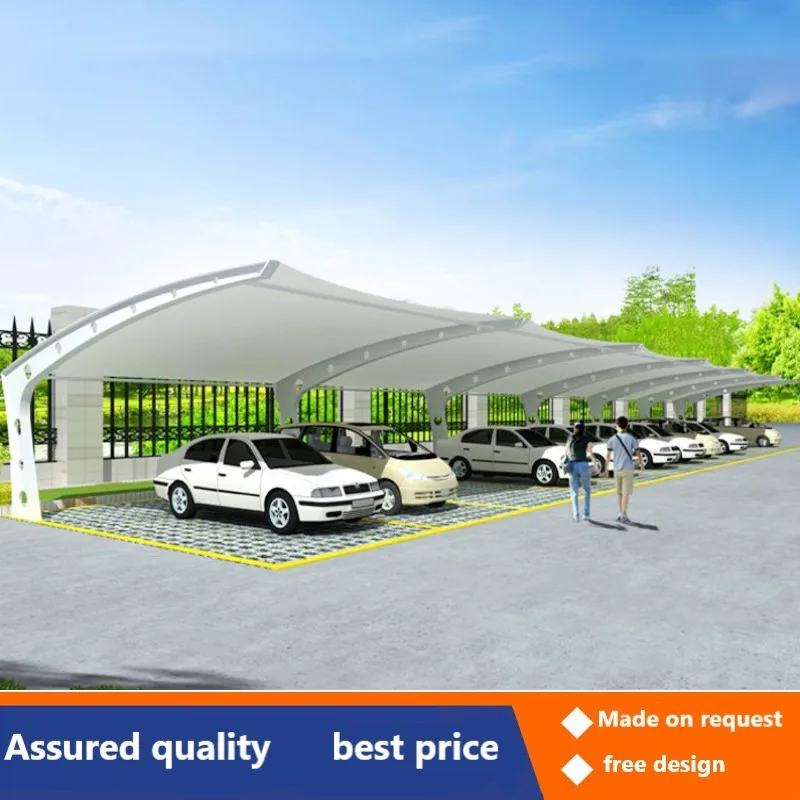Membrane structure car shed car shed parking steel structure electric awning awning
