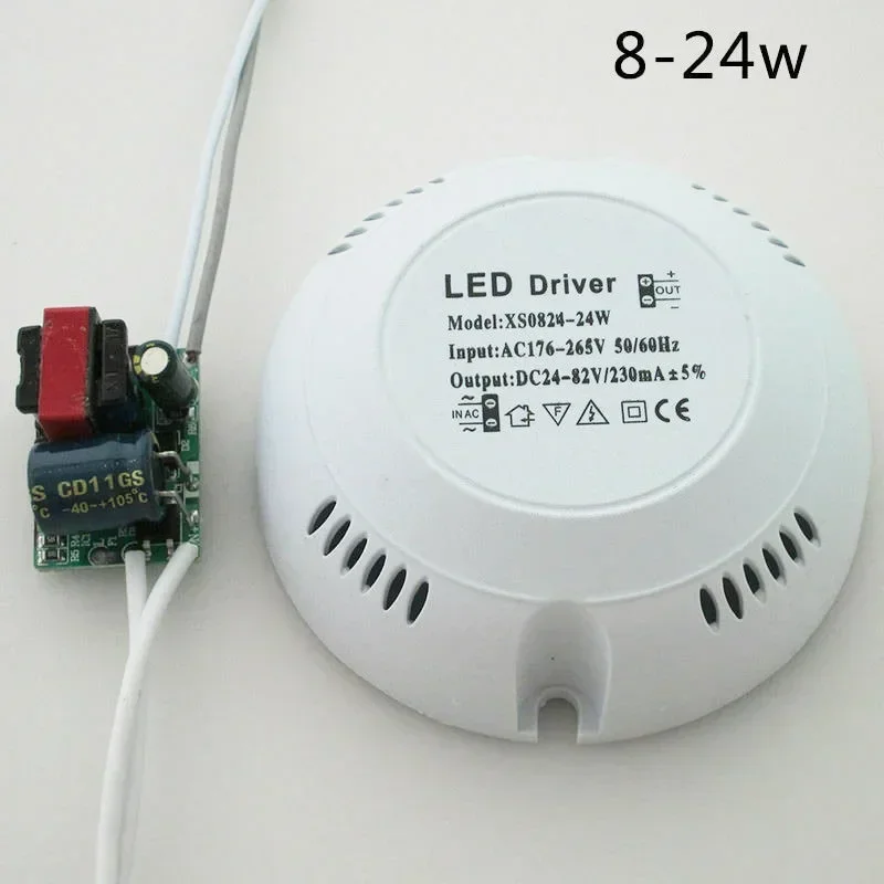 LED Driver Power Supply 8-24W/24-36W/12-24W/24-40W For Ceiling Light Lamp With Round Box Lighting Parts 69*25mm 1PC power adapter power supply power module