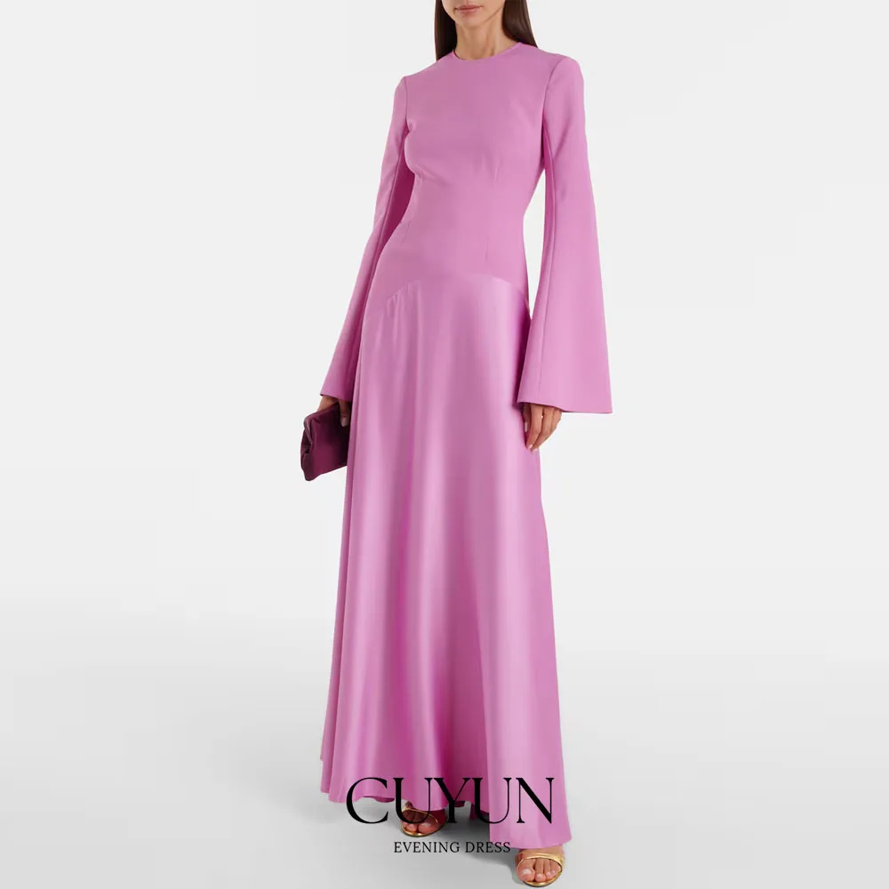 green emerald velvet dress Long Sleeve Lilac Metallic Dress - Modest Evening Dress – Shopanisa main image 0