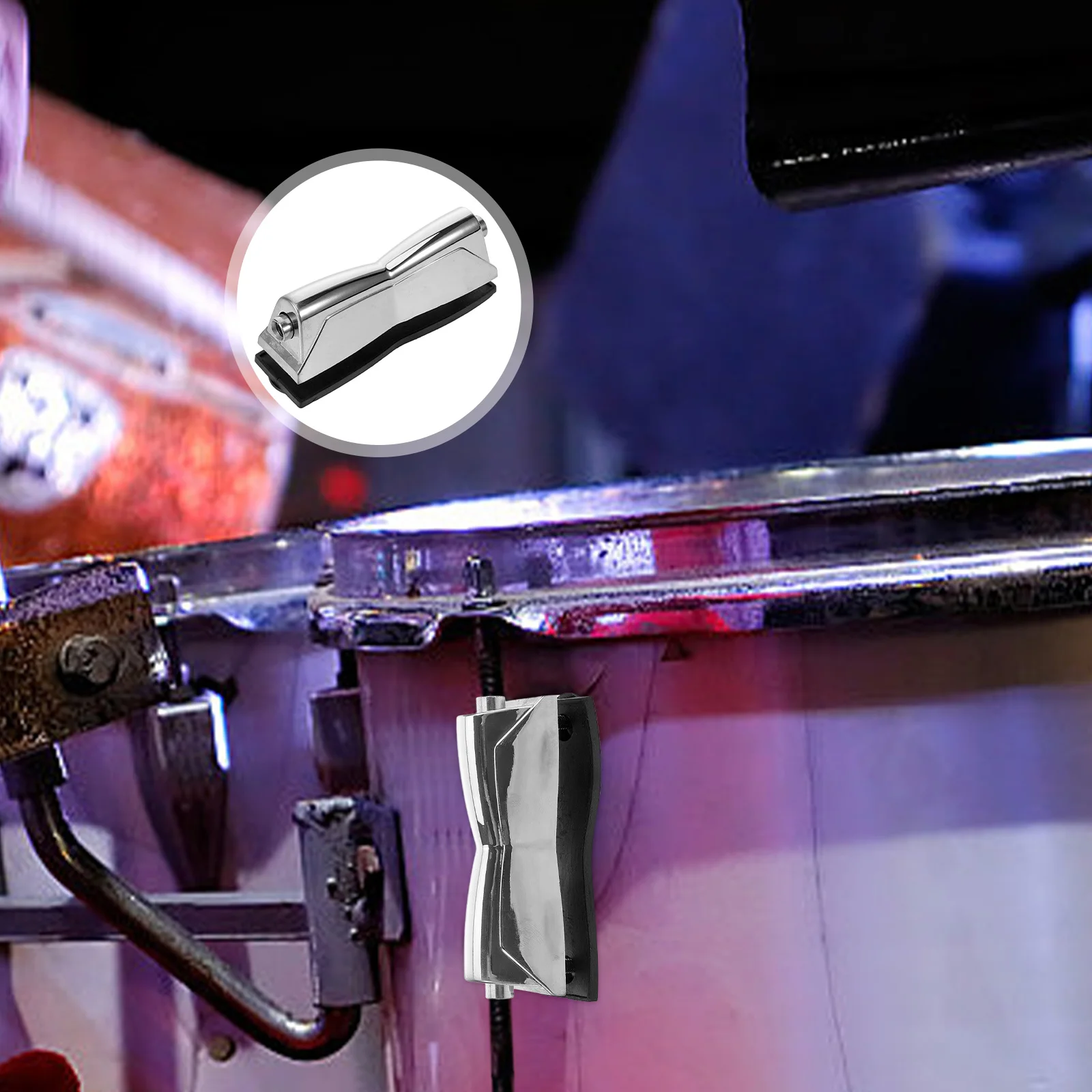 Lug Locks Drums Set Ear Double End Mount Lugs Replacement Kit Silver Aluminum Alloy Snare