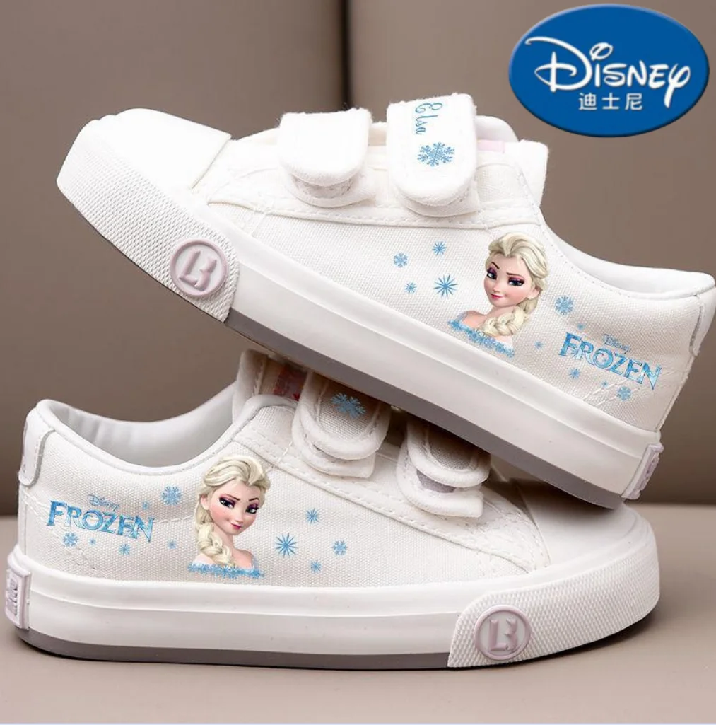 Disney Frozen Elsa Anna Print Scarpe Di Tela Scarpe Bianche Ragazze Sneakers Casual Bambini Olaf Scarpe Da Tennis Stellalou Scarpe Da Corsa