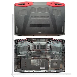 Enhanced Laptop Protective Shell - LCD Top Case, Bezel Cover, Palmrest, and Bottom Base Cover (Black D Shell)