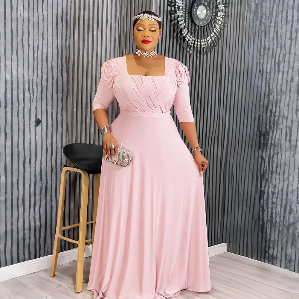 African Party Dresses for Women 2025 Elegant Turkey Muslim Maxi