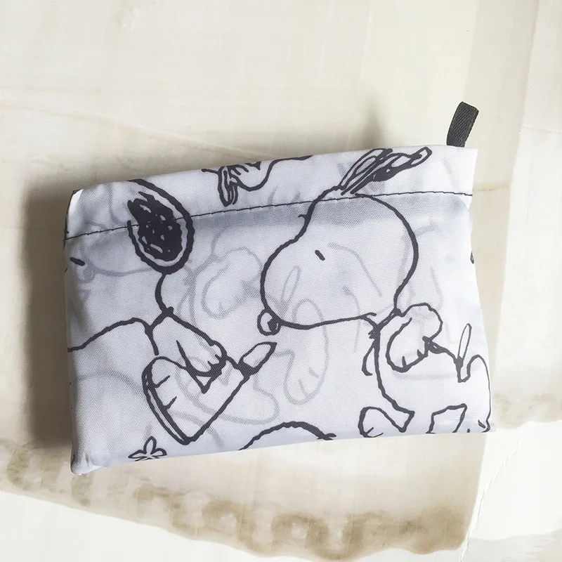 Snoopy Nylon Folding Shopping Bag Cartoon Girl Boy Shoulder Bag Storage Bag Eco Bag handbag 3