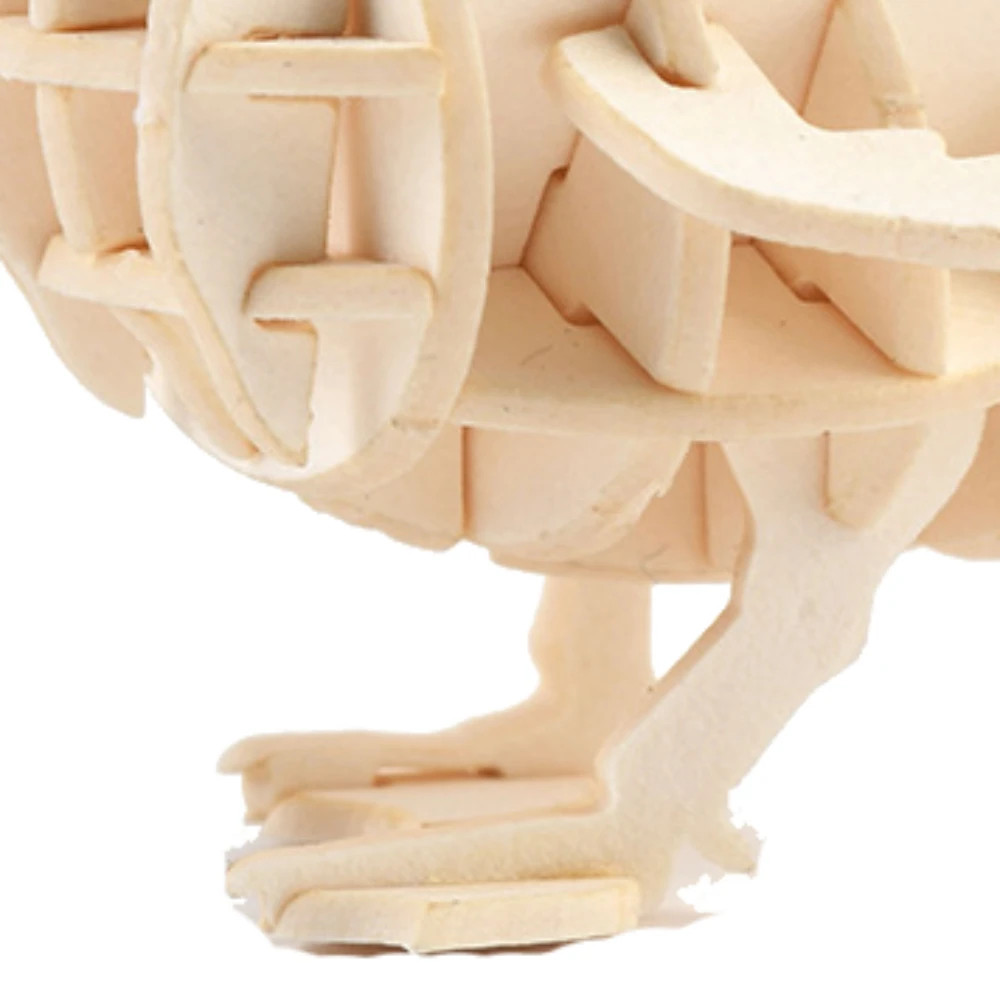 DIY Mini Animal Paper Puzzles Craft Toys Kids Eductianal Assembling Building Jigsaw 3D Duck Model Kits for Teen Montessori Gift 3