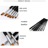 Artist Paint Brushes Set,9 Pcs Professional Filbert Brushes Long Handle Nylon Hair for Acrylic Oil Watercolor Gouache Painting 3
