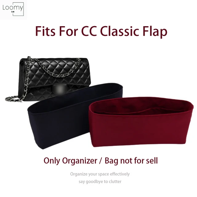 FOr CC VANITY With Chain Felt Insert Bag Organizer Luxury Womens Makeup Box  Comestic Iner Pouch Storage Bags Handbag Base Shaper