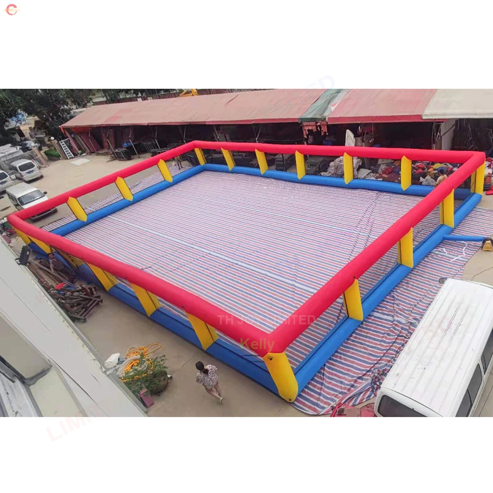 

Free Shipping 20x12m Giant Inflatable Soccer Field Outdoor Sport Game Football Pitch for Sale