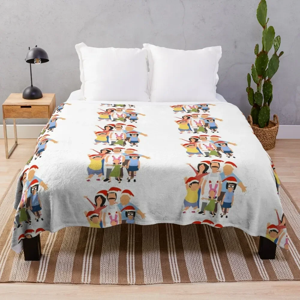 

Merry Christmas from the belchers! 6 Throw Blanket Soft Beds Furrys Plaid on the sofa Luxury St Blankets