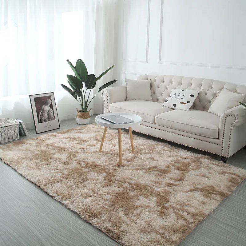 Thick Plush Carpet Living Room Decoration Fluffy Rug Bedroom Carpets