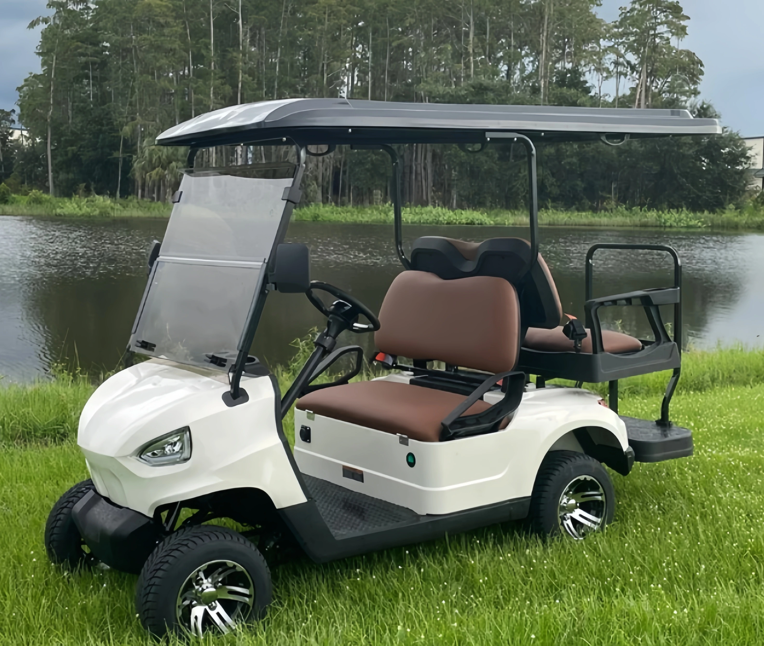 High Quality 5kW 48V Electric Golf Cart 6 Seat electric Scooter Long Range 4 Wheel Electric Golf Cart