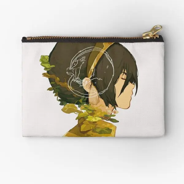 

Маленькие карманы на молнии Toph Beifong, бумажник с карманами для хранения нижнего белья, косметики, чистых монет, мужских и женских ключей