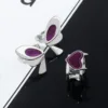 Game VALORANT Clove Cosplay Ring Alloy Opening Adjustable Butterfly Heart Rings Jewelry Accessories Prop 1