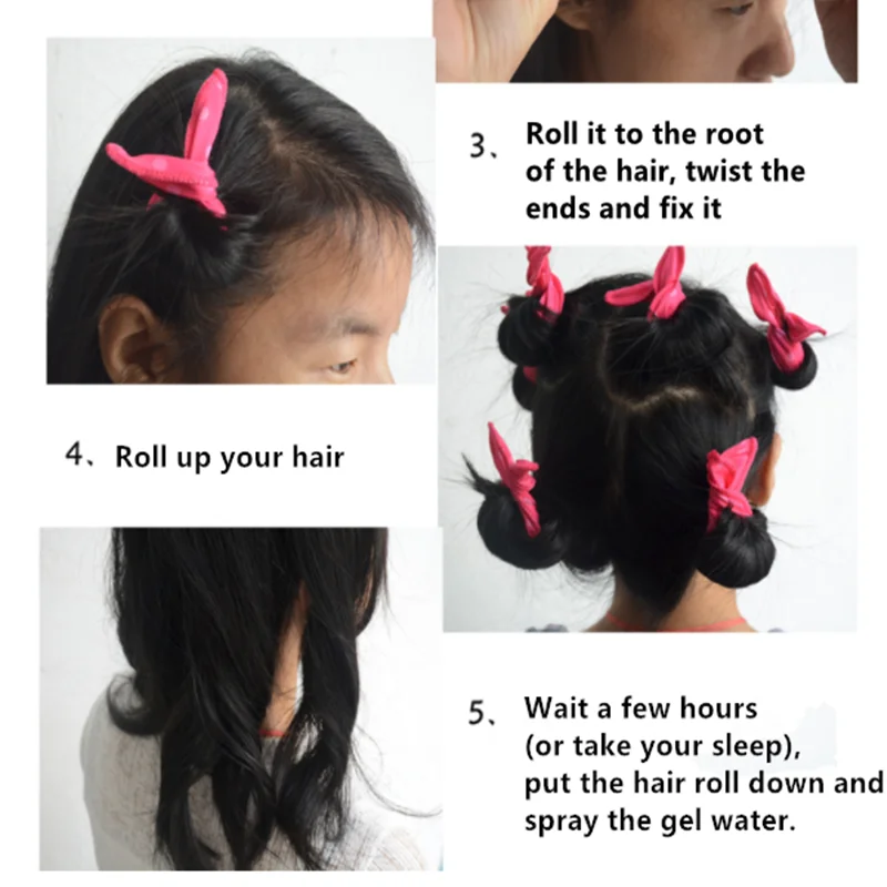 Hot Hair Curlers Magic Sponge Pillow Soft Hair Roller Flexible Foam&Sponge Curlers Rollers DIY Salon Care