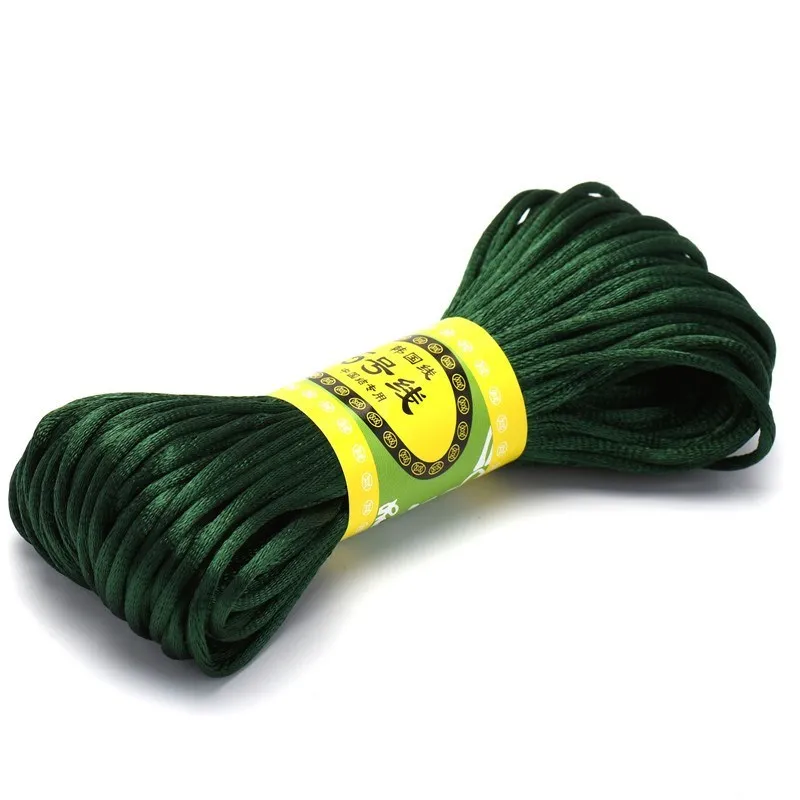 Premium Nylon Satin Cord for Jewelry and Crafting - 2.5mm, 20m