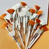 10/20/50pcs Fan Shape Foundation Makeup Brushes Multifunctional Facial Mask Brush Essential Oil Women Beauty Makeup Tools Brush 1