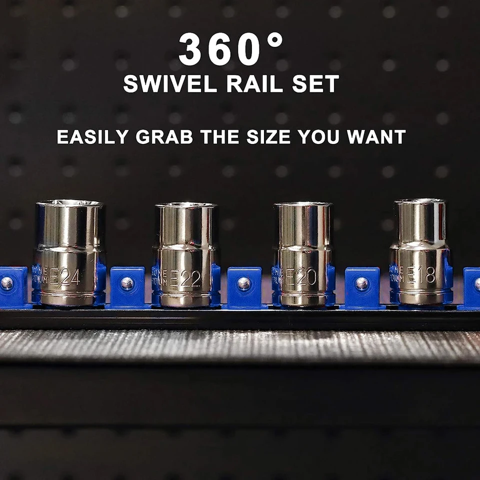 Jotekonoby Organiseur De Douilles Magnétique Avec Clips Pivotants à 360