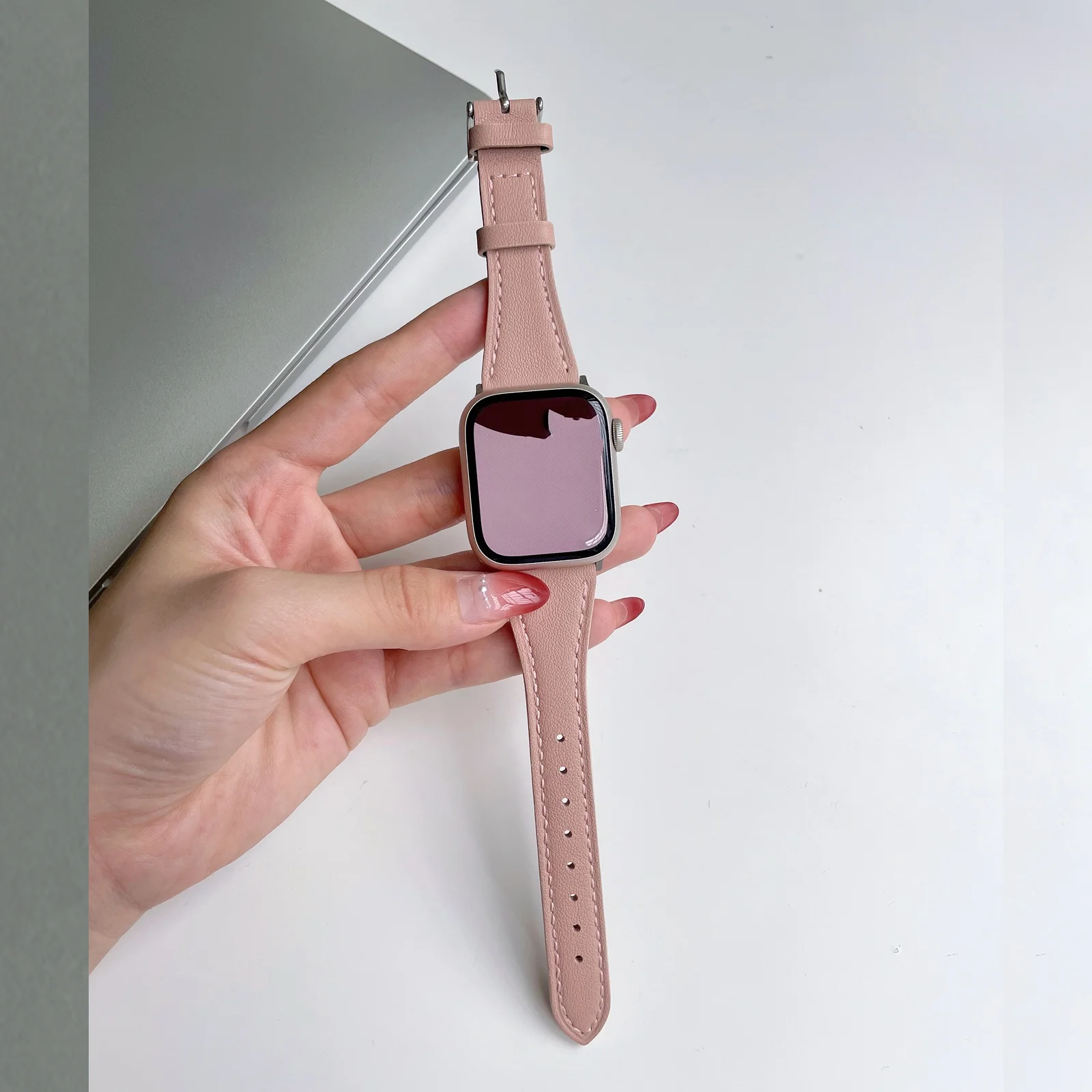 Women's Leather Loop Watch Band