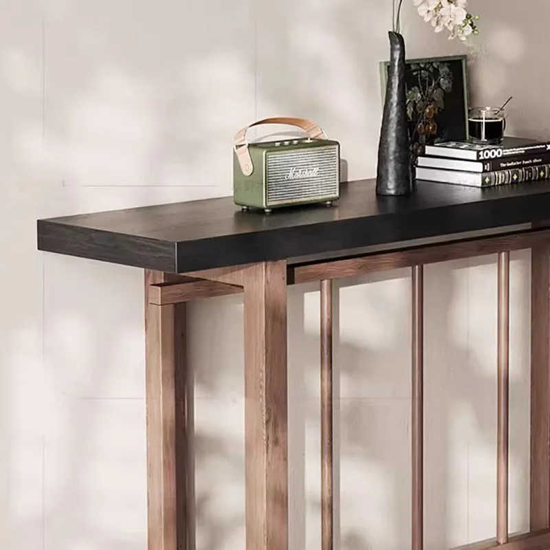 Tavolo Console Creativo e Accogliente, Elegante Tavolo Moderno per Ingresso, Stile Nordico, Arredamento per Soggiorno - immagine 5