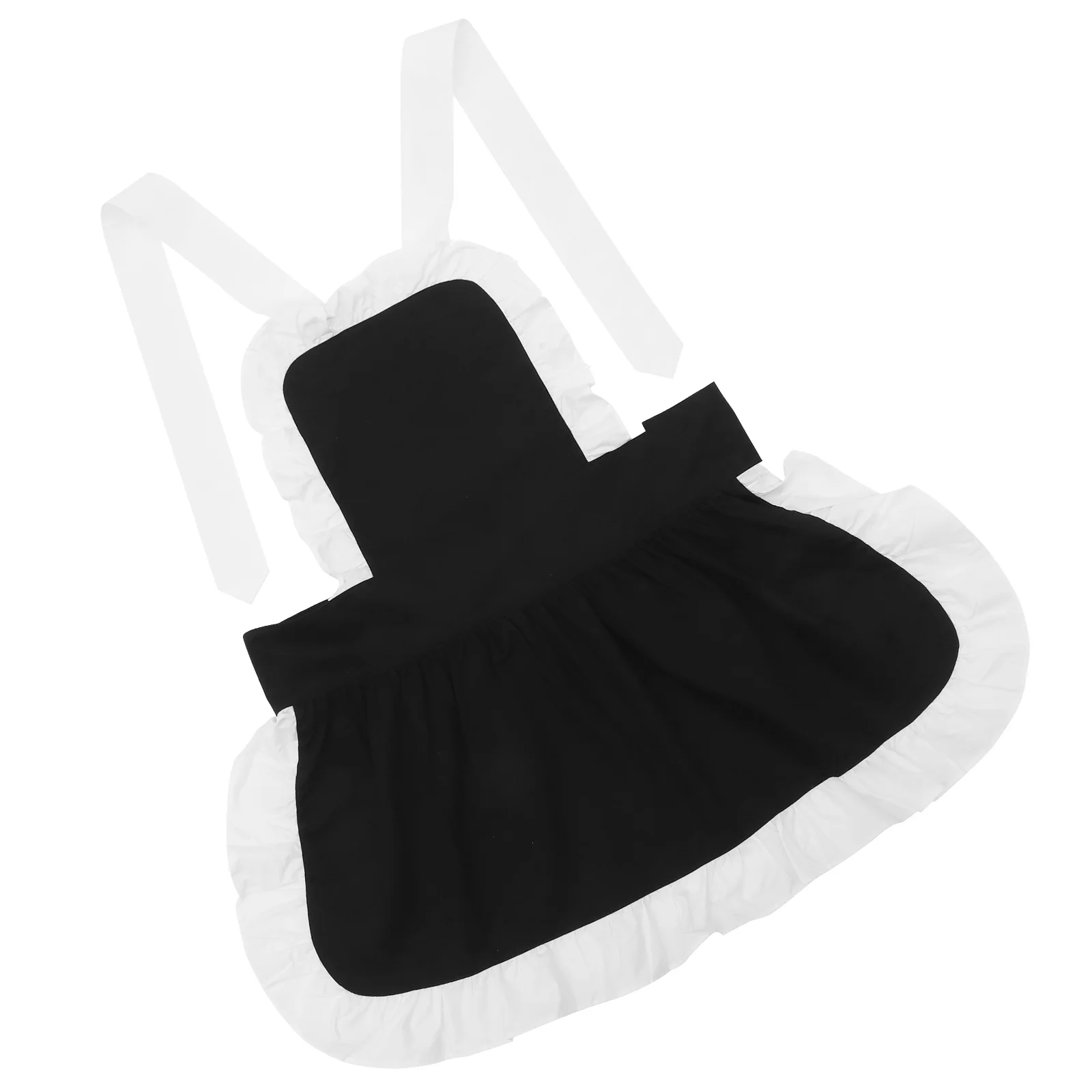 

Cotton Apron with Ruffle Edge for Girls Waitress Apron Women Cooking Apron