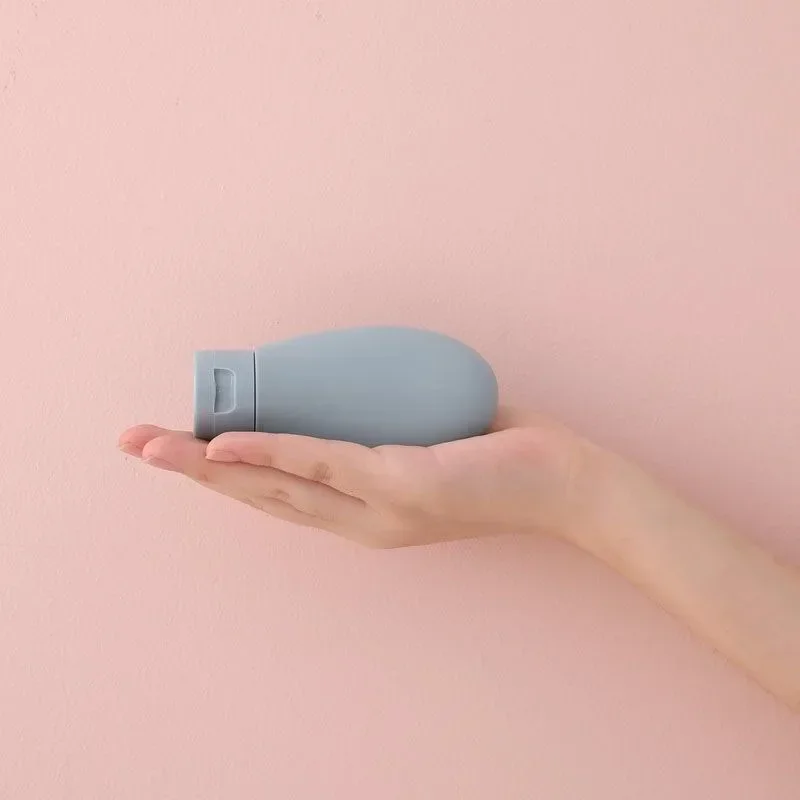3Pcs/Set Refillable Bottle 60ml Soft PE Silicone Lotion Container Squeeze Tube Empty Bottle Portable Travel Shampoo Bottle