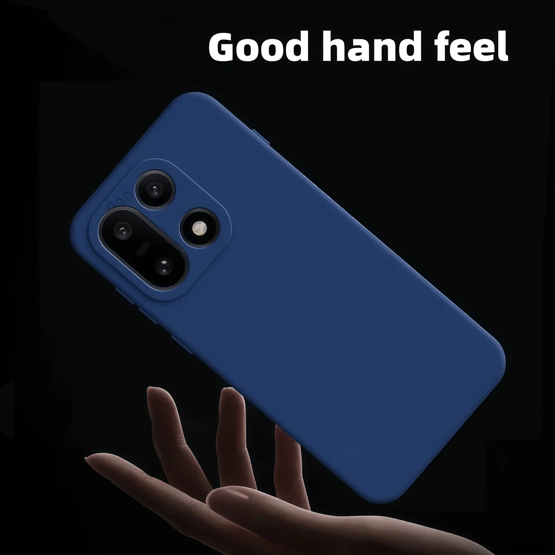 Elegant Shockproof Liquid Silicone Phone Case in Solid Color
