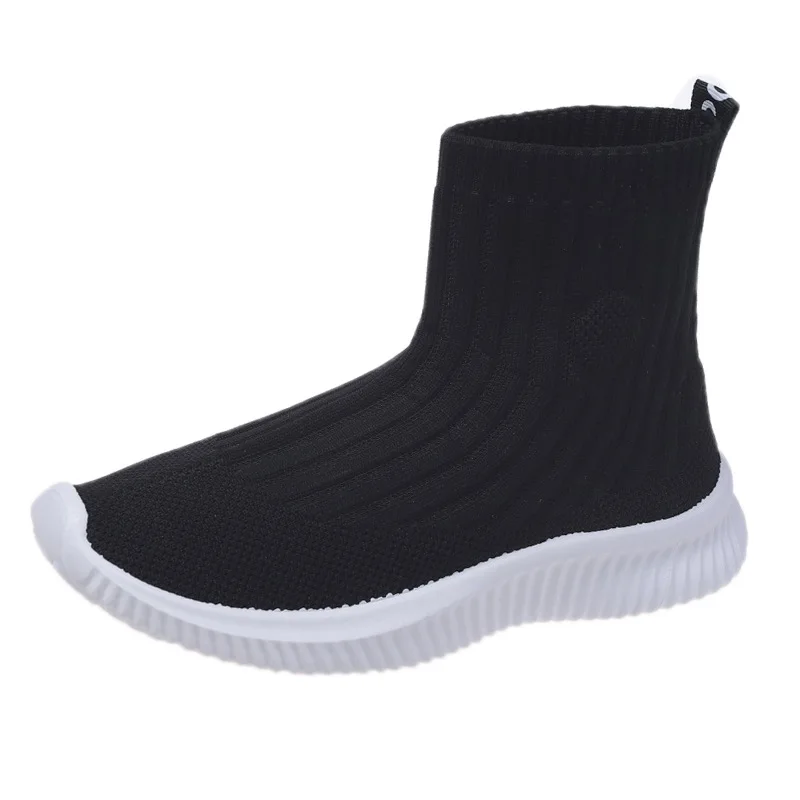 Luxury Brand 2022 New Stretch Fabric Socks Boots Women Women's Shoes Breathable Knitted High-top Sports Hip-hop Shoes Woman