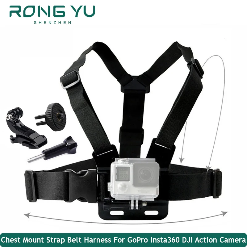 Harnais Poitrine Caméra Action GoPro Hero 12/11/10/9 Insta360 DJI Accessoire