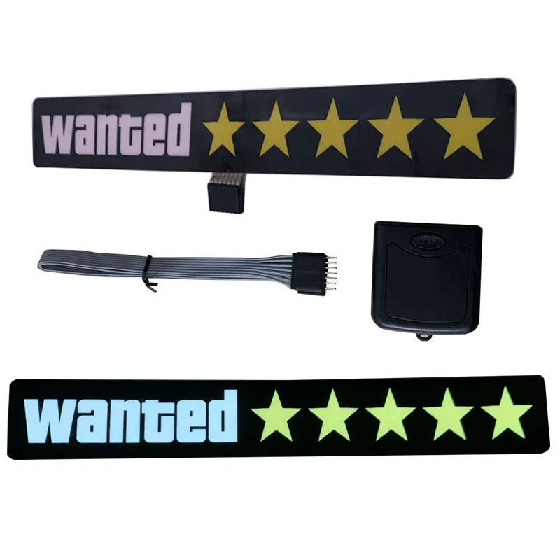Wanted 5 Star JDM Car Windshield Glow Panel Electric Marker