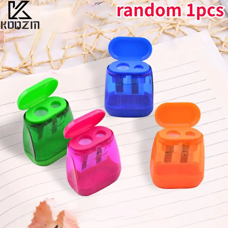 Children Dual Hole Pencil Sharpener Handheld For Kid Exquisite For School Office pencil sharpener
