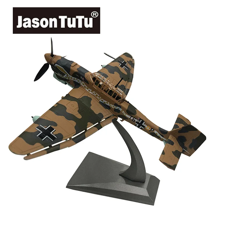 JASON TUTU 1/72 Scale German World War II Dive Bomber Fighter Stuka JU87 Diecast Metal Military Aircraft Model Drop shipping