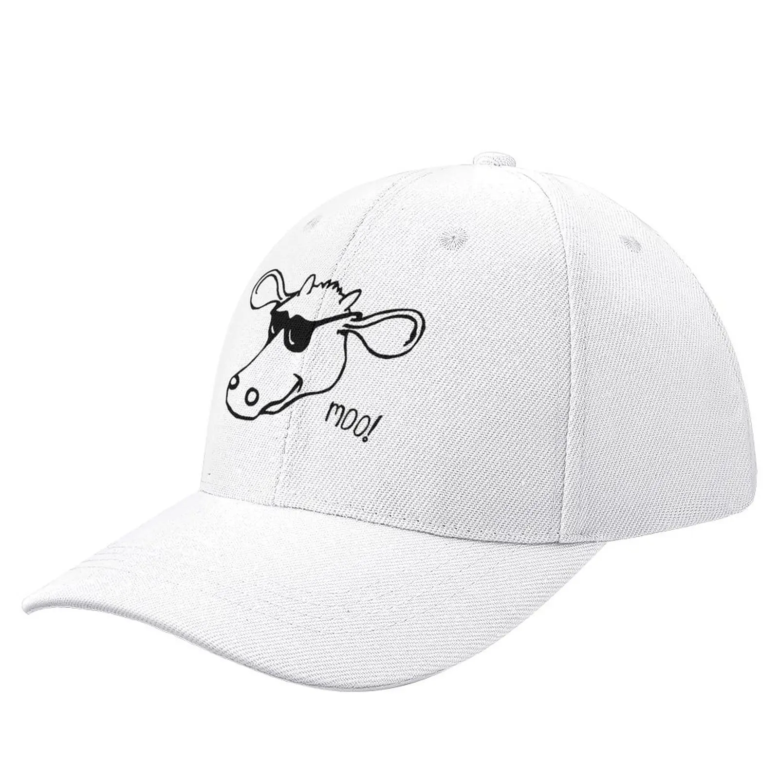 

moo! Baseball Cap Custom Cap Beach funny hat Anime Caps Women Men's