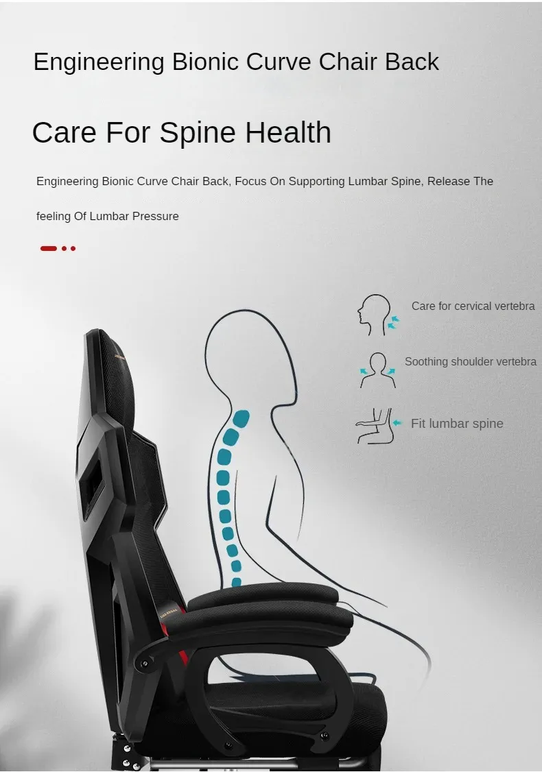 Description Picture 5 of itemHighquality Gaming Chair Office Chair Reclining Breathable Swivel Lift Chair Internet Cafe Racing Sillas De Oficina Furniture